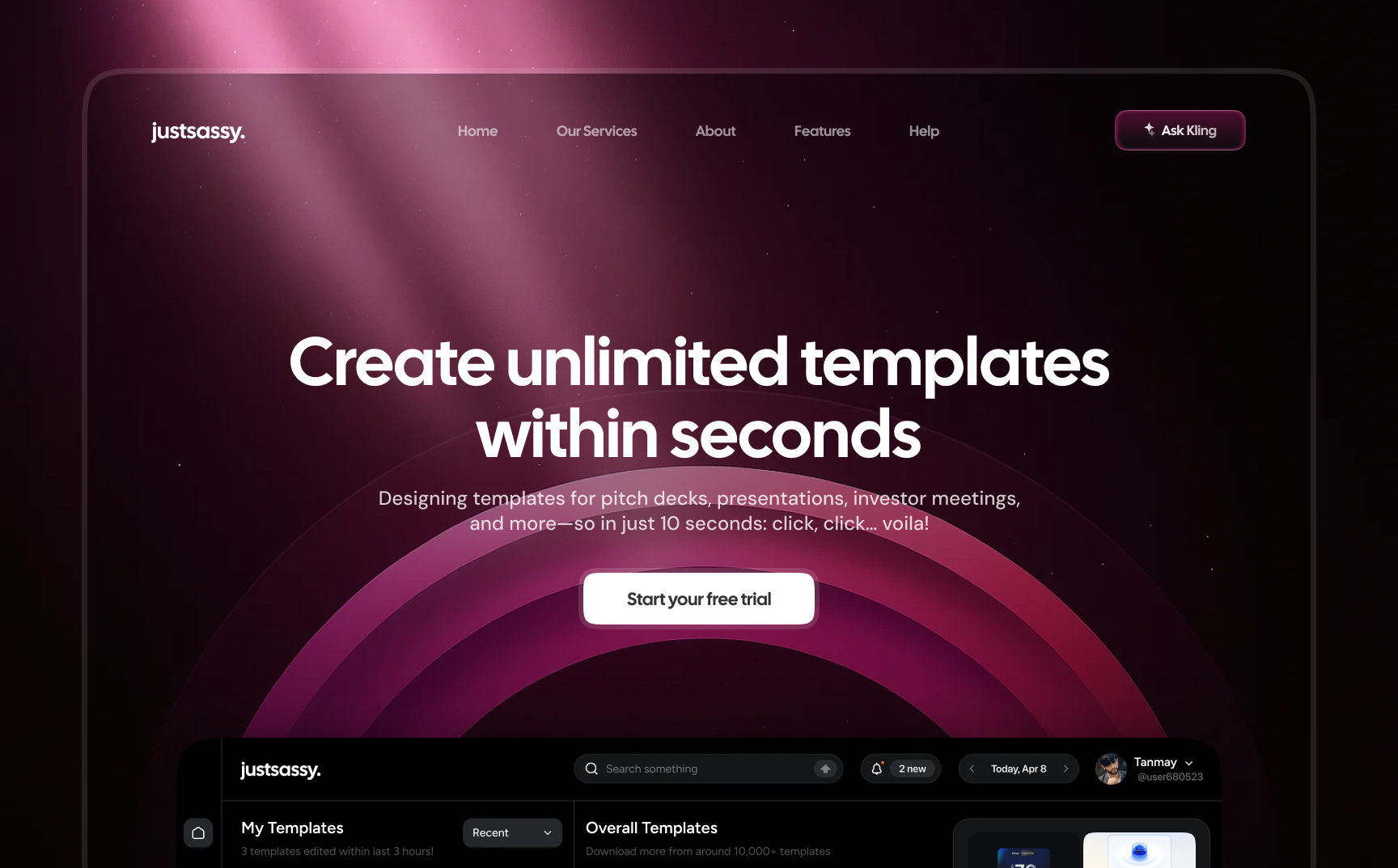 SaaS Template Dashboard design new trending ui uidesign userinterface