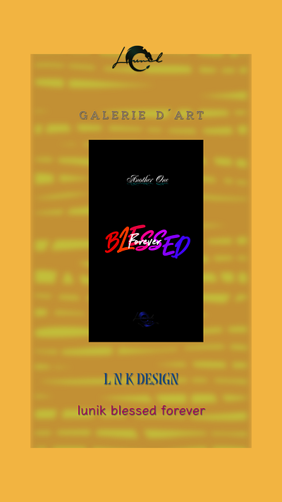 Lunik - blessed forever art background explore galerie graphic design inspiration typographie