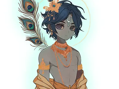 Divine Elegance(Krishna) mystical aura