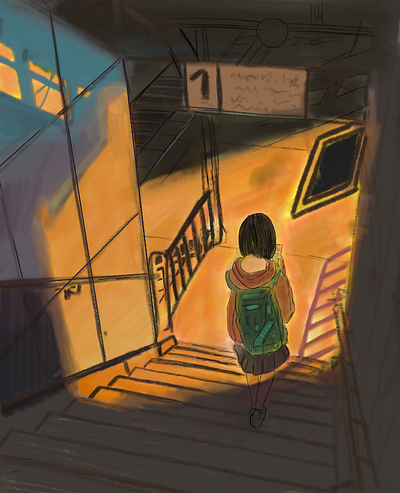 Station at Dusk narrative art