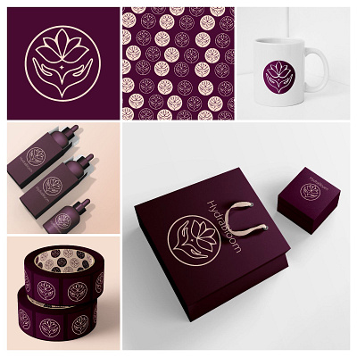 HYDRABLOOM✨ branding design graphic design illustration illustrator logo mockup visual identity