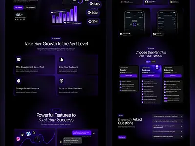 Audience Growth Website Design ai audience growth conversion boost design digital success figma framer innovation landing page marketing strategy modern design online presence productivity responsive website saas growth uiux user engagement web design website design wordpress