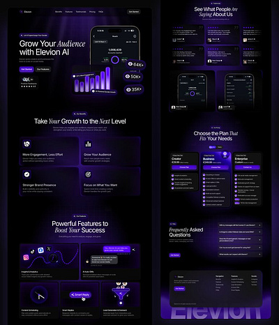 Audience Growth Website Design ai audience growth conversion boost design digital success figma framer innovation landing page marketing strategy modern design online presence productivity responsive website saas growth uiux user engagement web design website design wordpress
