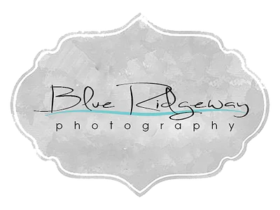 Blue Ridgeway Photography logo blue ridgeway photography business logo simple smooth wavy