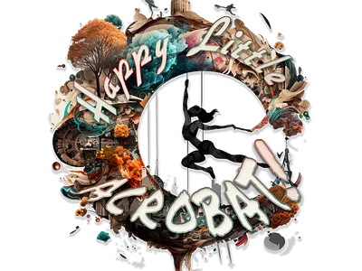 Happy Little Acrobat logo acrobat ai amazon business logo ebay etsy happy little acrobat online shop outside the box painter seller unique