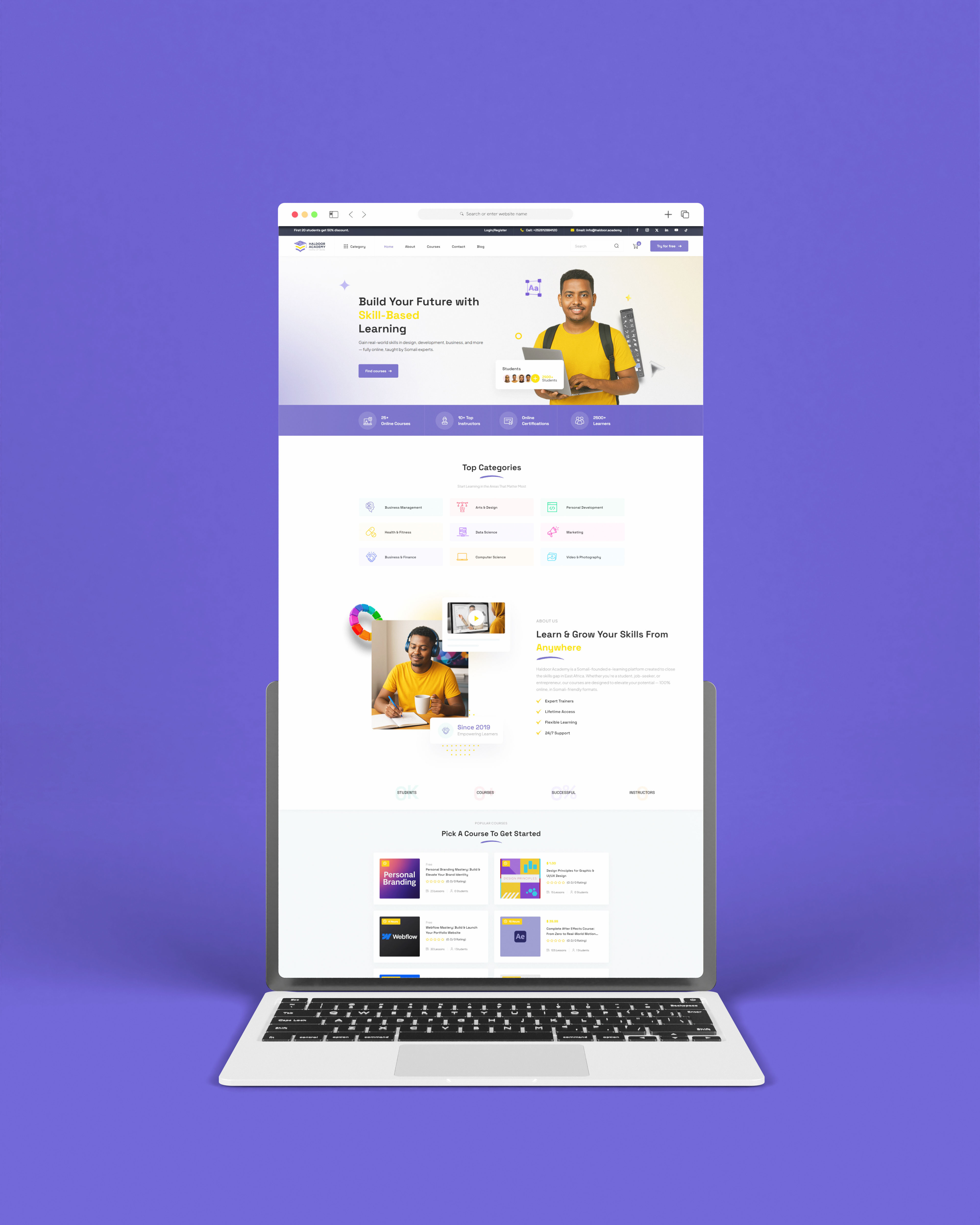 The Best E-learning Platform in Somalia courses e learning platform graphic design motion graphics online courses