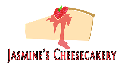 Jasmine's Cheesecakery cheesecake feminine light logo new york restaurant strawberry