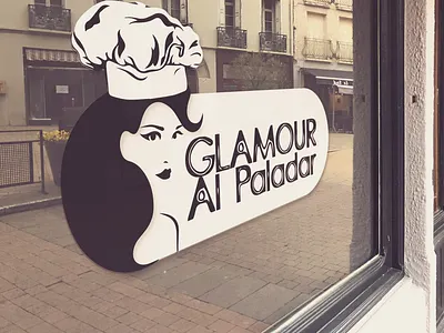 GLAMOUR AL PALADAR LOGO DESIGN branding logo