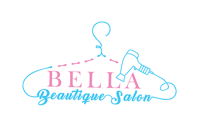 BELLA BEAUTIQUE SALON LOGO CONCEPT logo