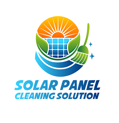 Solar Panel Cleaning Solution Logo logo