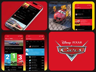 Disney·Pixar Cars | Social Media Concept | Mobile UI cars disney mobile pixar social media ticket ui
