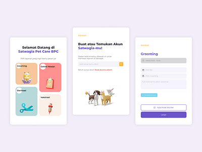 Web Booking Veterinary Clinic Satwagia Indonesia design figma mobile design online booking satwagia tablet design ui ui design ux ux design vet web booking website