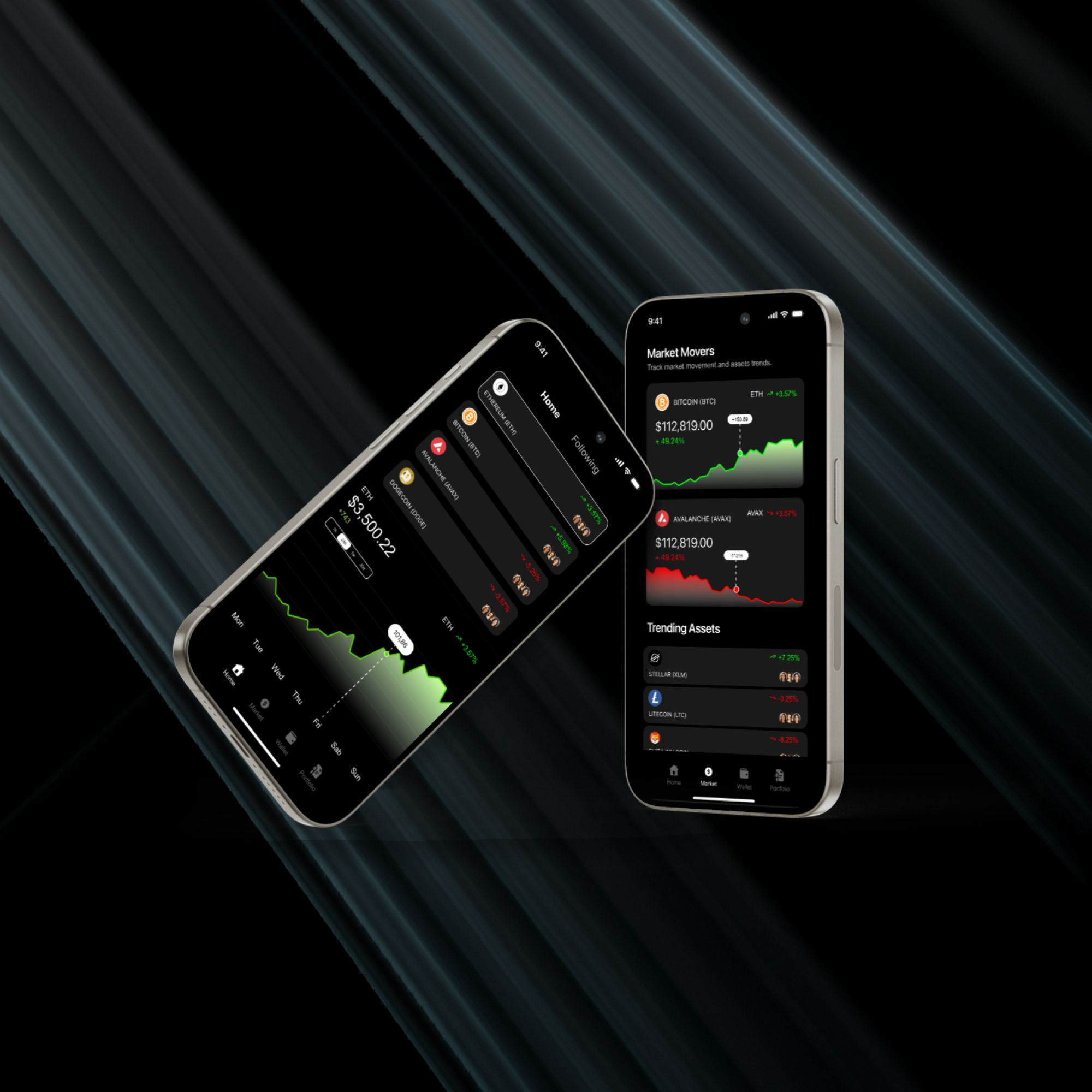 LumenX - Cryptocurrency Trading App app crypto cyrptocurrency market simple trading