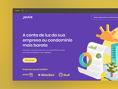 Jaulie - Landing Page email design email marketing energy design landing page ui design ux design ux ui ux ui designer