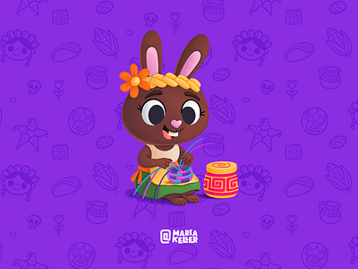 🧵🐇 Teporingo Artesana — Character Design for Brands artist brand identity branding cartoonstyle character design cultural design cute character dribbble illustration mariakellerart mascot design mexico