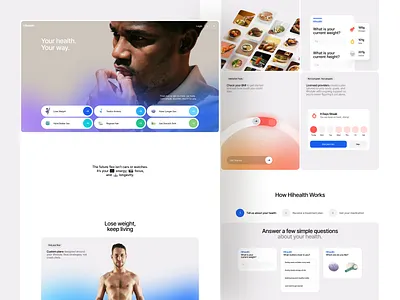 Hihealth - Health & Care Website diet doctor fit fitness framer health health care health website healthy home page landing page treatment ui ux web web design web designer webflow website website design