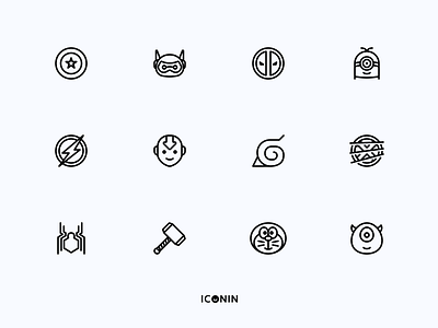 Iconin: Movie Icon Set app icons design flat icons icon icon pack iconin iconography illustration line icon line icons movie