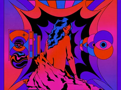 Polaris animation art artwork design editorial art eyes flat graphic design illustration illustrator motion graphics psychedelic retro surreal trippy vector