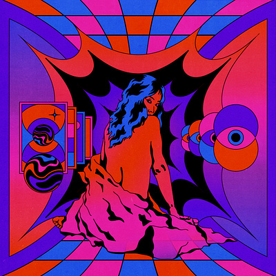 Polaris animation art artwork design editorial art eyes flat graphic design illustration illustrator motion graphics psychedelic retro surreal trippy vector