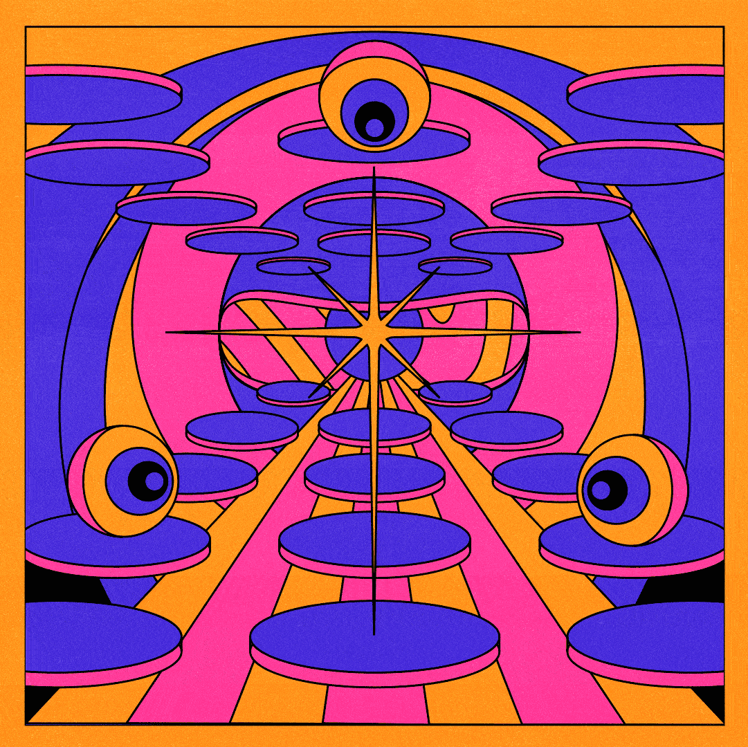 Weird Eyes 2d animation art colors design editorial art eyes flat gif graphic design illustration motion graphics psychedelic retro stop motion trippy vector vector art