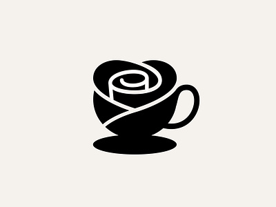 Rosetea Logo brand design brand designer brand identity design branding coffee cup design flower graphic design logo logodesign rose tea