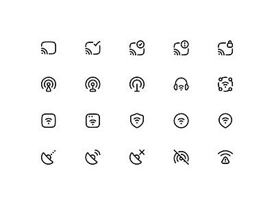 Free Wifi Stroke Icons - Rounded ✨ free icons gps signal 01 gps signal 02 hotspot offline icon design iconography internet antenna 02 line icons rounded icons rss locked stroke icons wifi error 01 wifi icons wifi location wireless