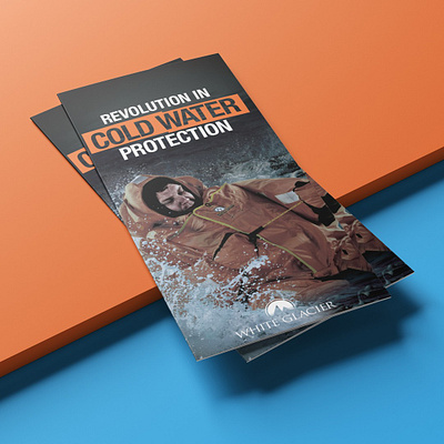 White Glacier Ad and Brochure Design branding brochure graphic design photoshop