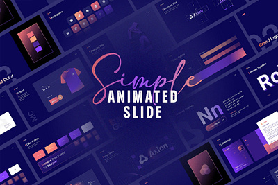 AXION -Brand Guideline Presentation animation axion brand guideline branding color dark logo presentation typography