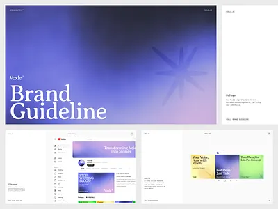 Voxle — Brand Identity ai brand identity ai logo brand book brand identity branding design design ai identity illustration logo logo ai logo design logo mark modern logo product branding typography ui visual identity