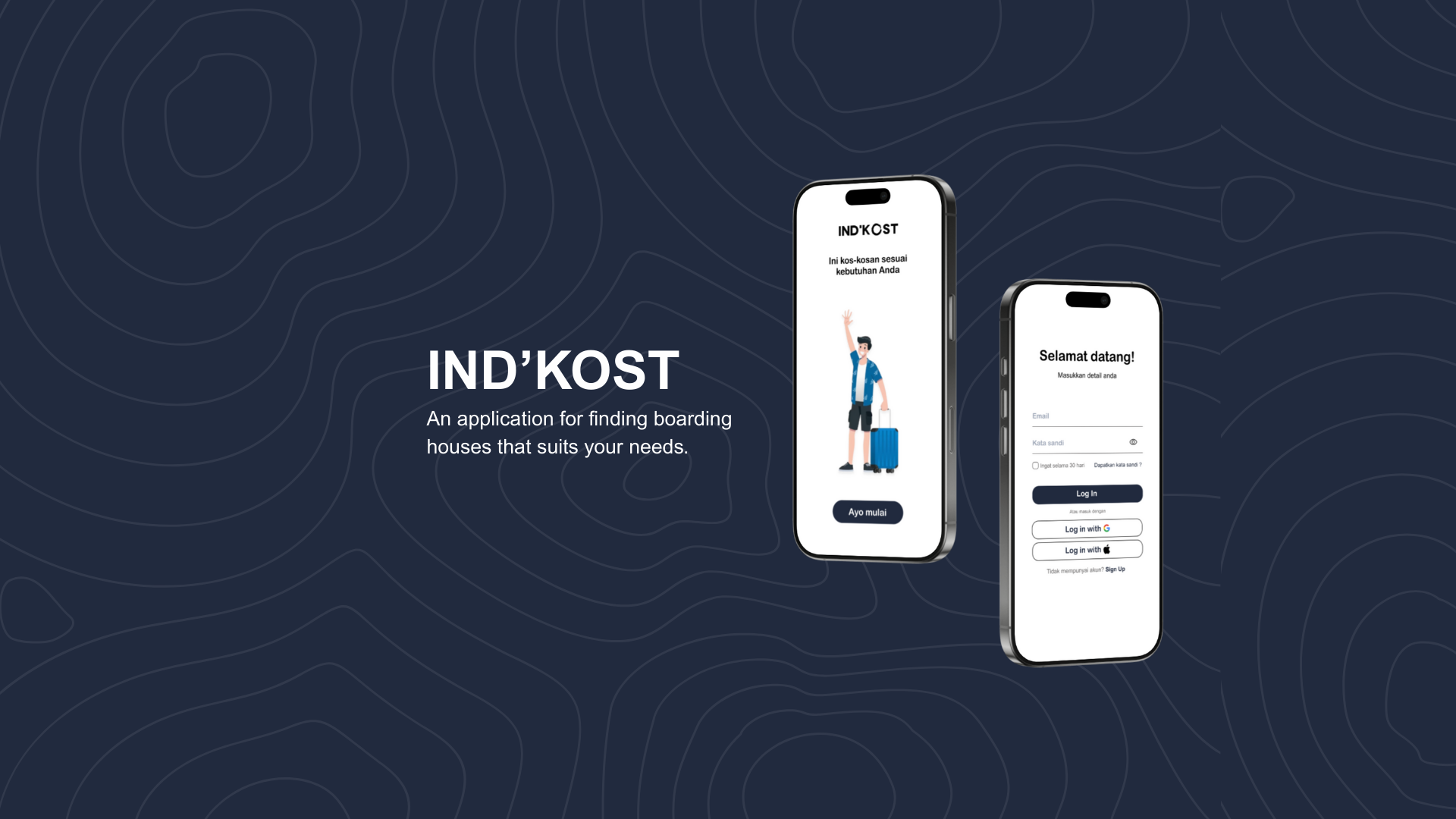 IND'KOST app graphic design illustration ui ux vector