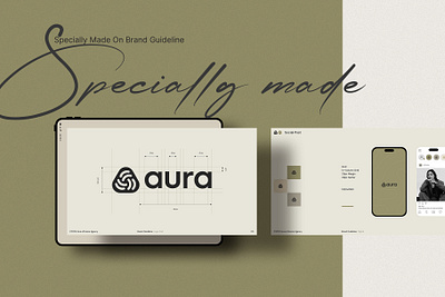 AURA-Brand Guideline Presentation aura brand guideline branding color logo presentation typography visual identity