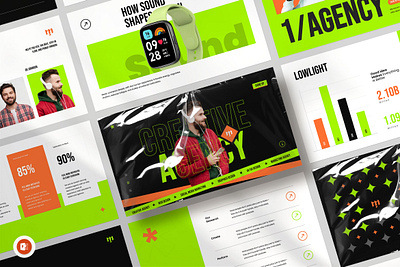 Creative Agency Pitch Deck agency company compnay service deck finance graphic design pitch pitch deck presentation