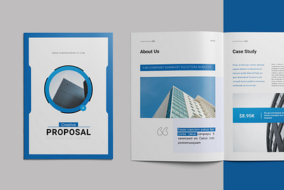 Creative Proposal A4 Brochure Template a4 brochure business creative finance indesign print proposal proposal template tmplate