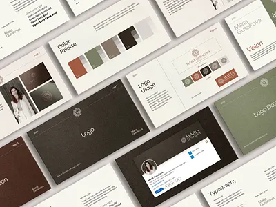 Brand Guideline Design For A Marketing Executive brandguideline branding branding concept design graphic design logo logotype minimalist logo monogram typography typography logo