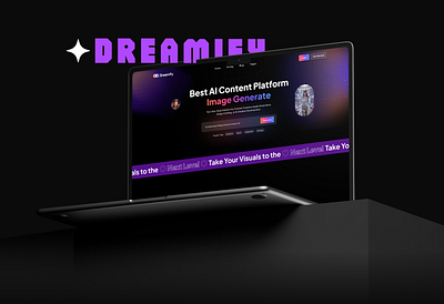 Dremify | AI Image Generation Platform ai ai design ai landing page ai product branding darktheame design graphic design image genratere imagine innovation landing page logo ui ui design uikit webkit website desgine