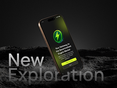 Crypto Dashboard App – Onboarding Screen app crypto freelancer mobile ui ux web3 website