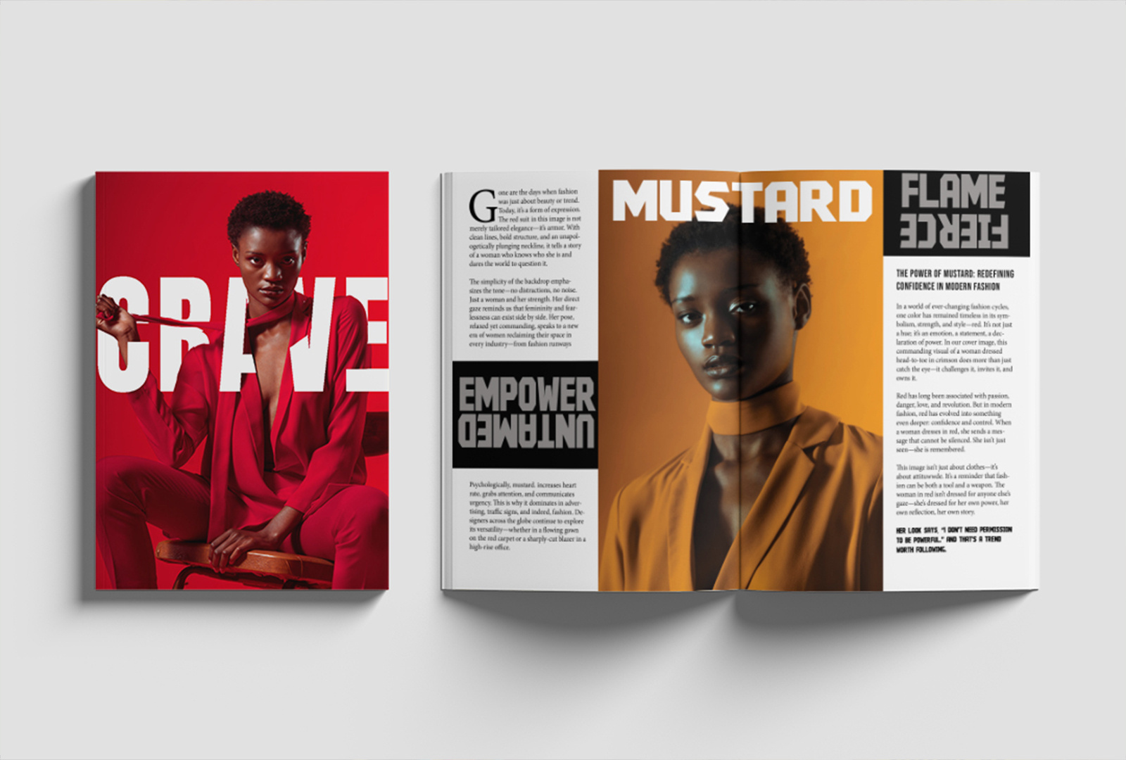 Example of Magazine Layout & Brochure Design Ideas