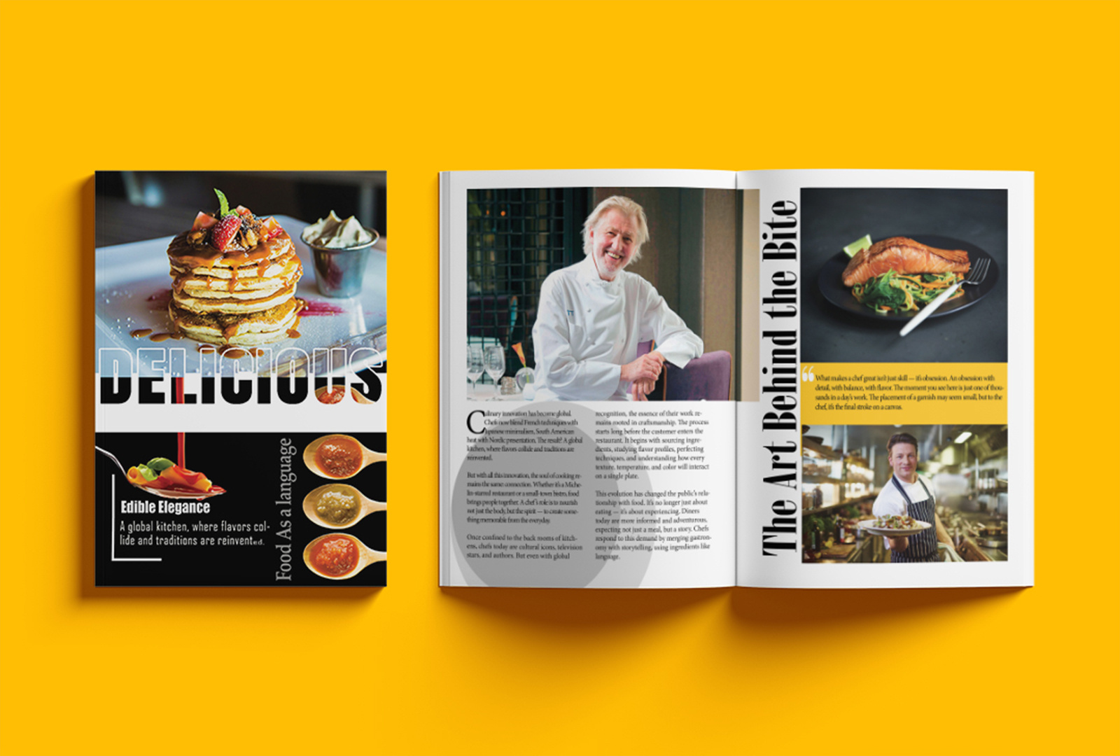 Example of Magazine Layout & Brochure Design Ideas
