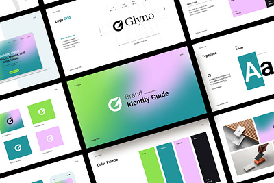 Glyno's-Brand Guideline brand guideline branding color logo presentation typography visual identity
