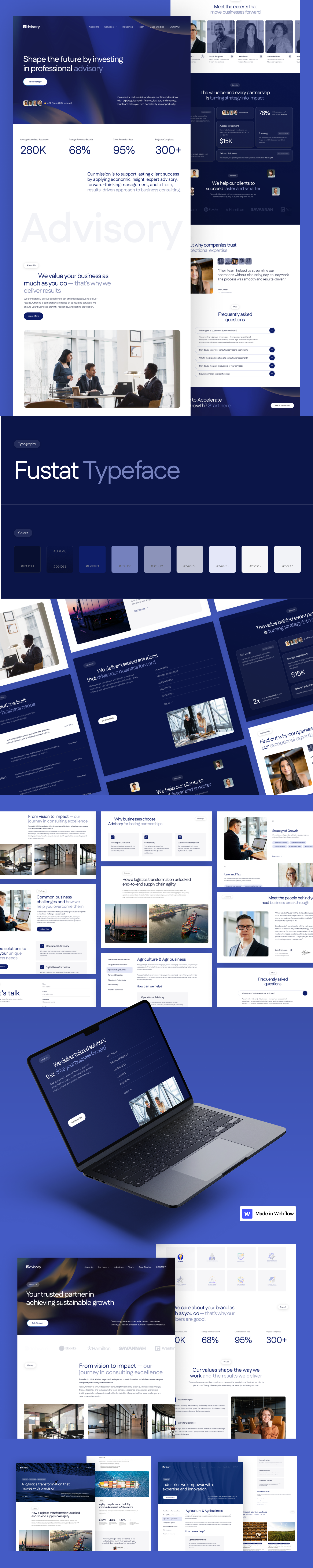 Advisory - Corporate Website branding business corporate logo typography ui ux web design web development website