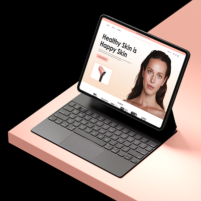 Cosmetics Website Home Page animation beauty beauty product beauty website body care cosmetic cosmetics cosmetics store cosmetics website landing page makeup scincare site web design website
