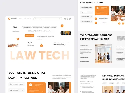 Law Firm Clean Modern Landing Page about us attorney website blog card corporate corporate website corporate website design ecommerce landing page law law company law firm law firm website lawyer lawyer consulting legal legal adviser legal services legal support legal website