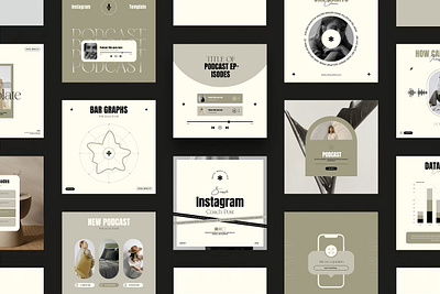Social Post Template (Instagram Coach) indesign instagram podcast post social socialpost template