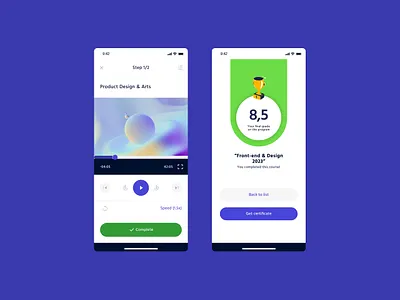 Mobile Course Progress course education sucess video