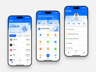 Finance Mobile APP app design ui ux