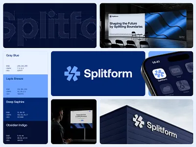 Splitform Logo Design bold brand branding connection creaitve flow growth identity industries innovation letter s logo logodesign perspective platform progress symbol