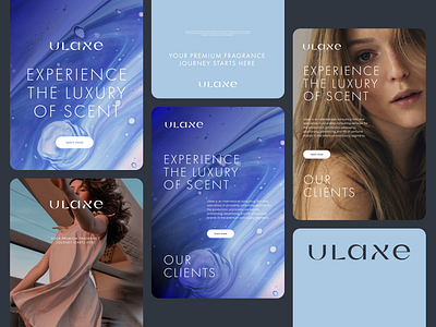 Ulaxe • Branding for a Luxury Scents Brand bespoke logo brand branding custom lettering fragrance branding high end branding luxury branding luxury logo luxury visual identity minimalist design premium brand