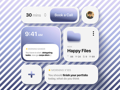 Widgets UI dailyui design designing graphic design interfacedesign minimaldesign productdesign ui uidesign uiux ux uxdesign widgets