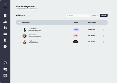 UserSphere - An User Management System branding design graphic design ui uiux