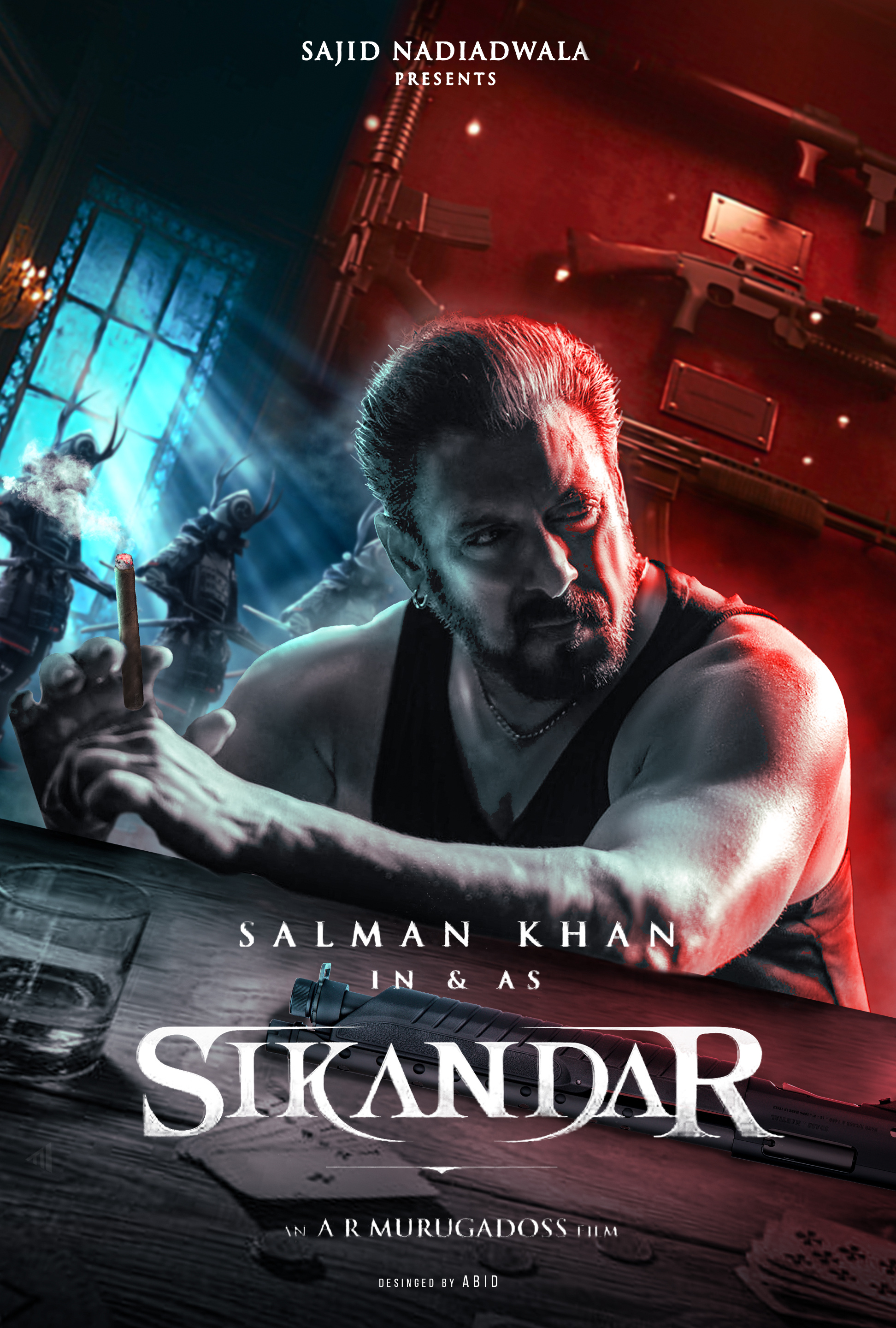 Sikandar Fanmade Poster artwork concept art movie poster photoshop poster poster design sikandar